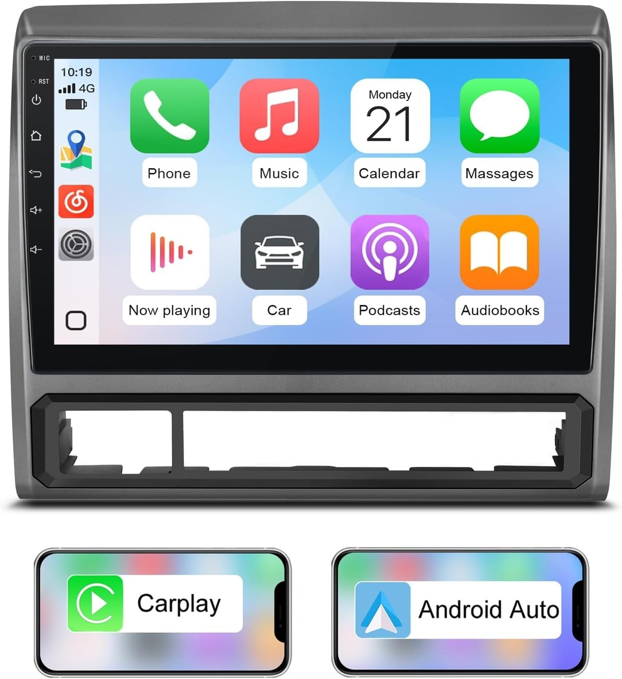 4Core 64GB Car Radio Stereo for Toyota Tacoma 2005-2015 with CarPlay Android Aut