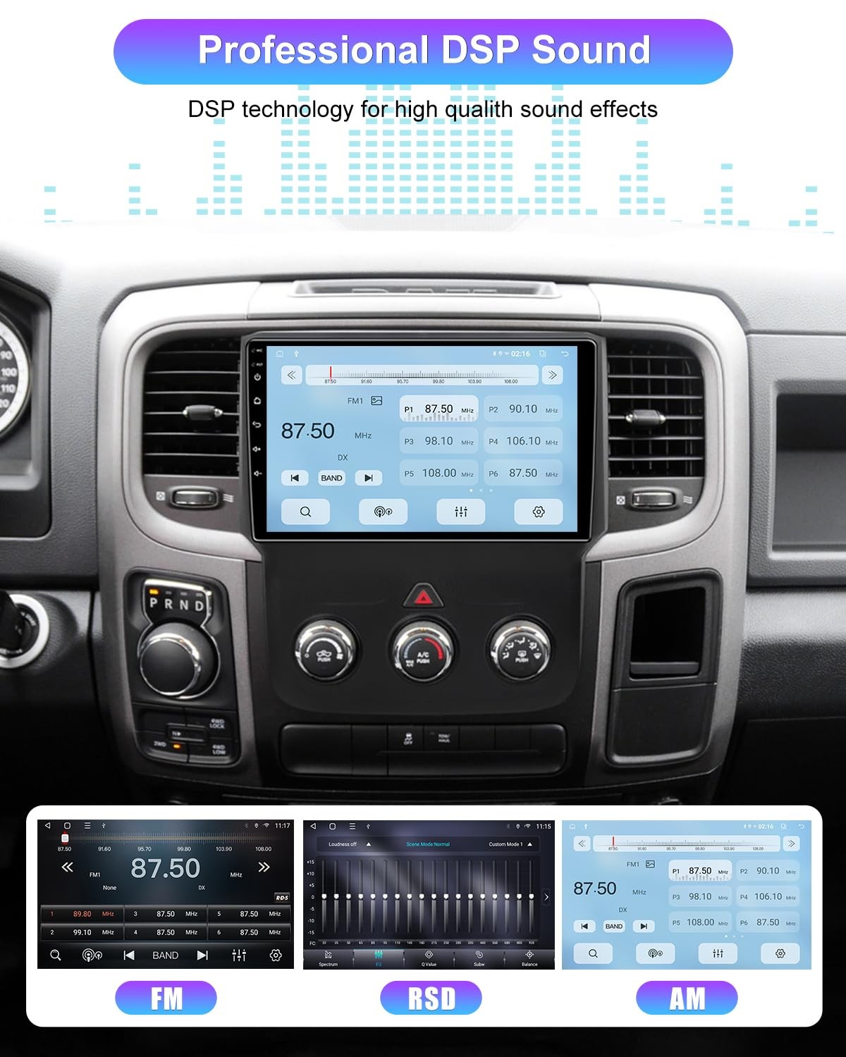 Android 13 [4GB+32GB] Car Radio for Dodge RAM 1500 2500 3500 2013 2014…