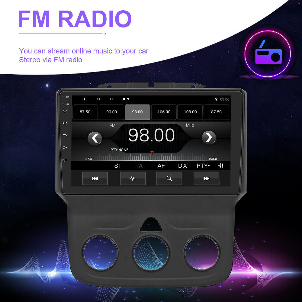 Car Stereo Upgrade For Dodge Ram 1500 2500 3500 2013-2018 Android Radio Carplay