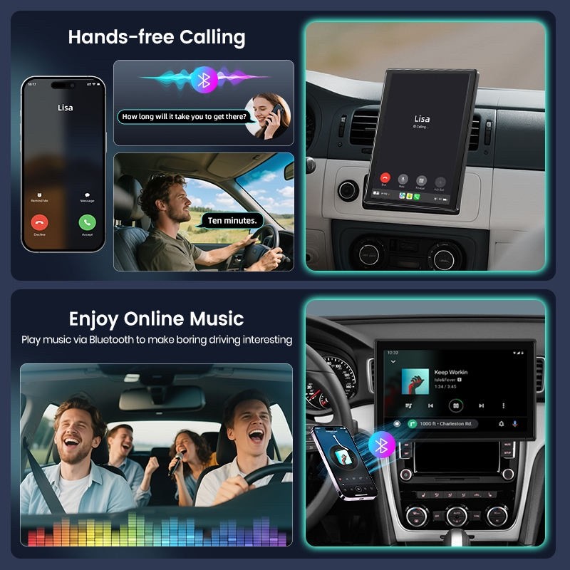 7″ Easy-Install Apple Carplay Touch Screen Radio -Portable- 2026