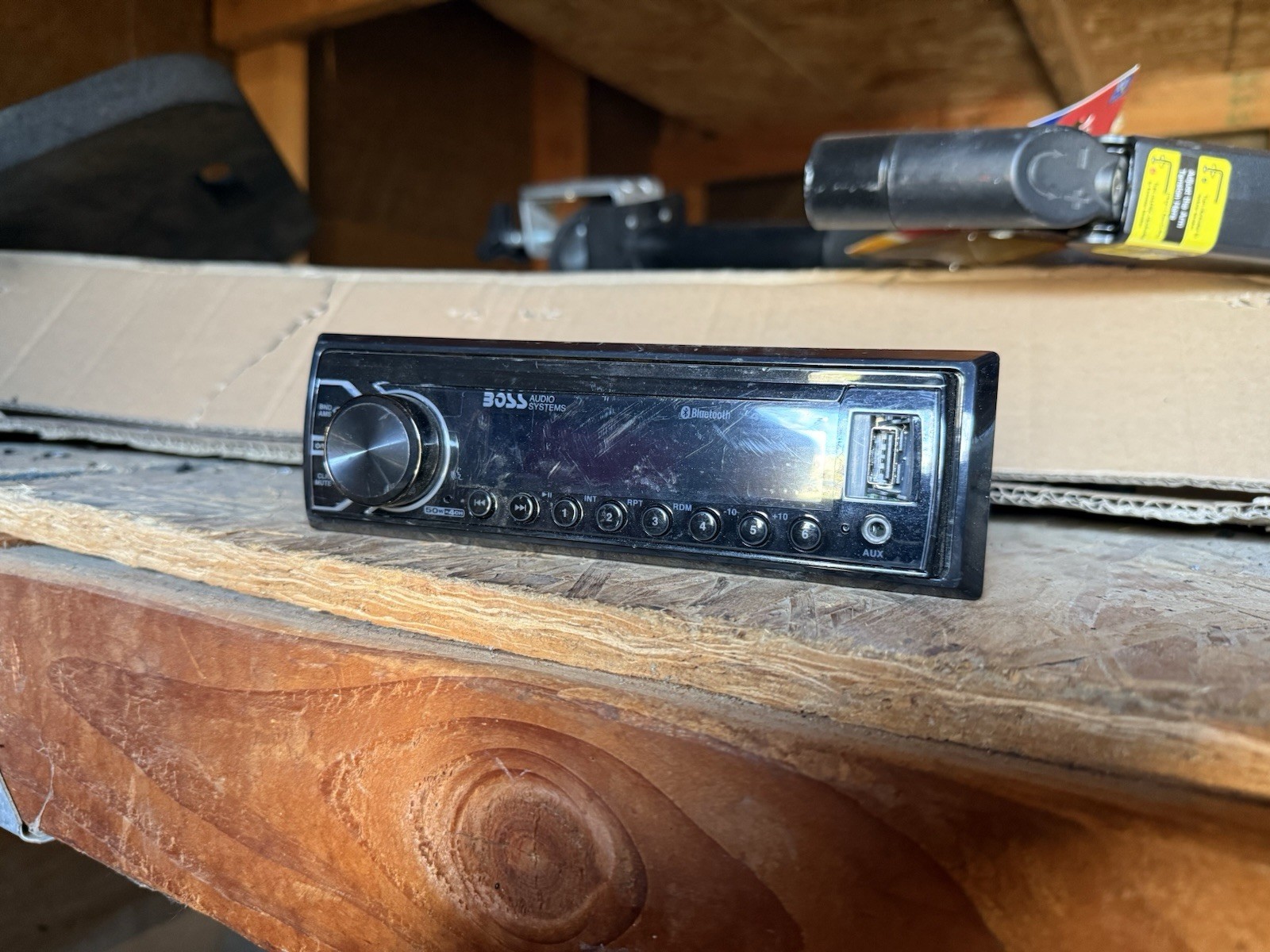 BOSS Audio Systems 455BRGB Car Stereo – Single Din, Bluetooth, (no CD player)