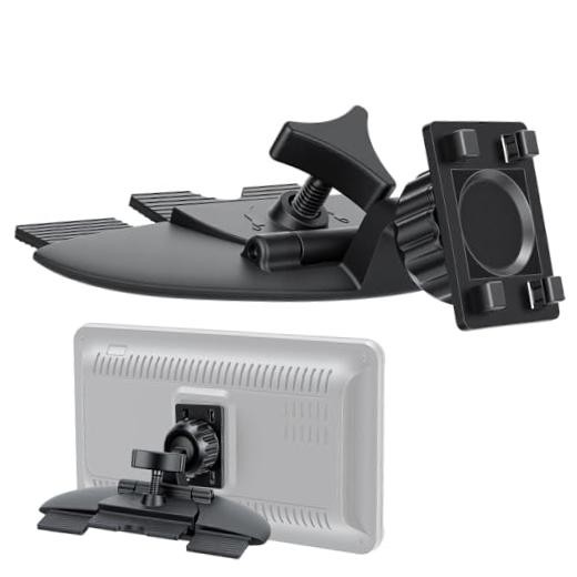 CD Slot Mount for CarPlay Screen – Heavy-Duty 360° Rotation 4-Tab Bracket Mount