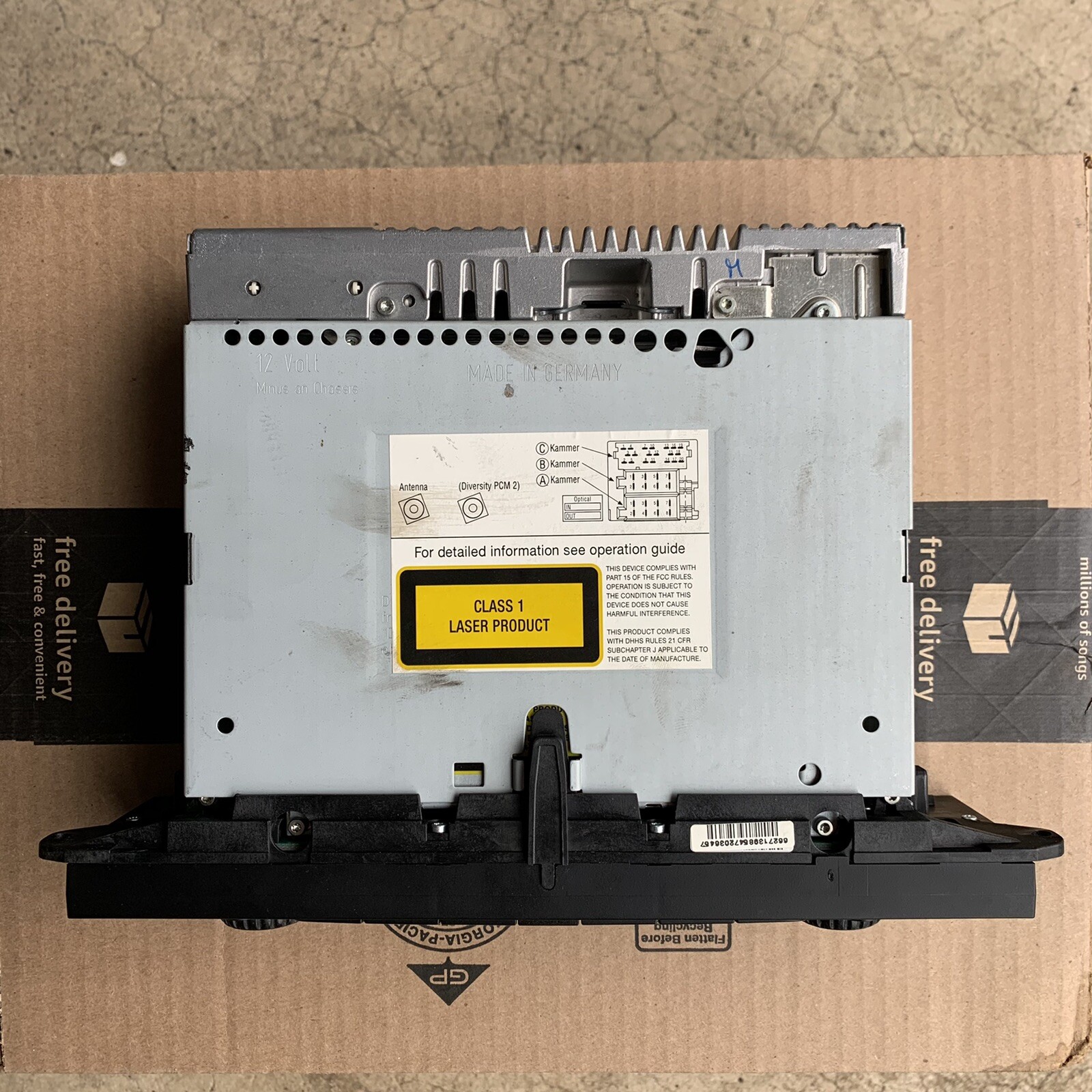 2003-2008 Porsche Cayenne S Factory CDR23 E1 AM FM Single CD Radio 7L5.035.186C