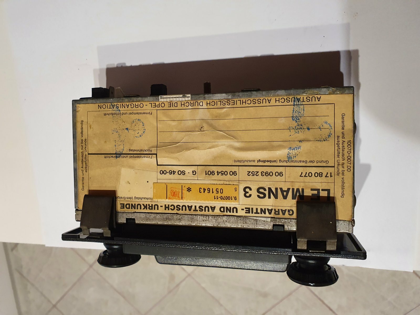 Grundig Vintage Car Autoradio FTZ – Nr- U 101 1970-80 OPEL