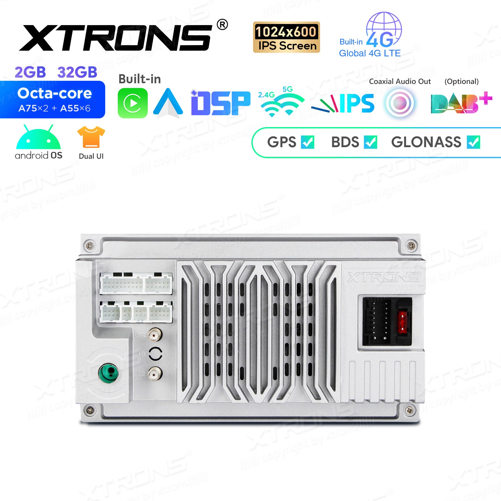 Android 14 8-Core Car Stereo GPS 4G LTE WiFi For Land Rover Freelander 2 2007-12