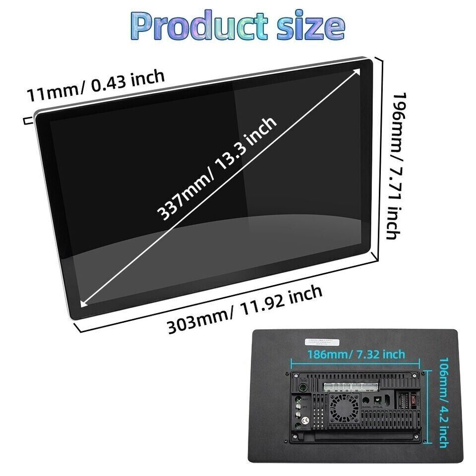 13.3″ Android Carplay Car Stereo Radio GPS Navi 2+32GB For 18-22 Benz Sprinter