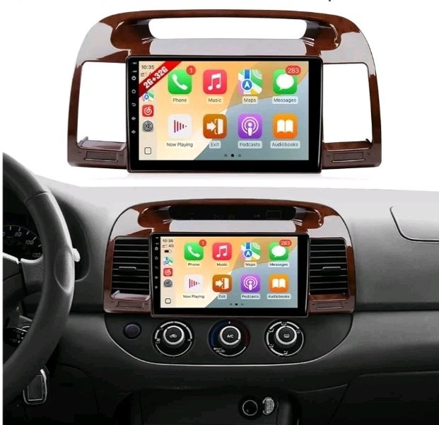 For Toyota Camry 2002-2006 Apple CarPlay Android 12 Car Stereo Radio WiFi BT