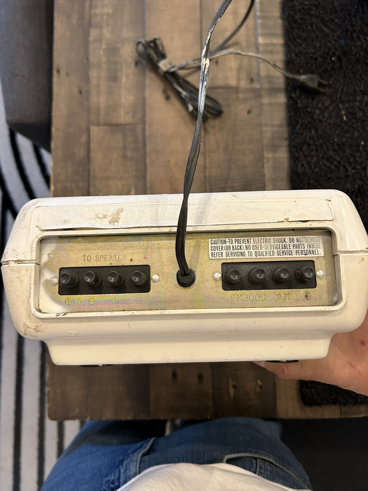 Rare Vintage PANASONIC CQ-880EU Car Radio FM 8 Track Player Stereo W/ Cabinet