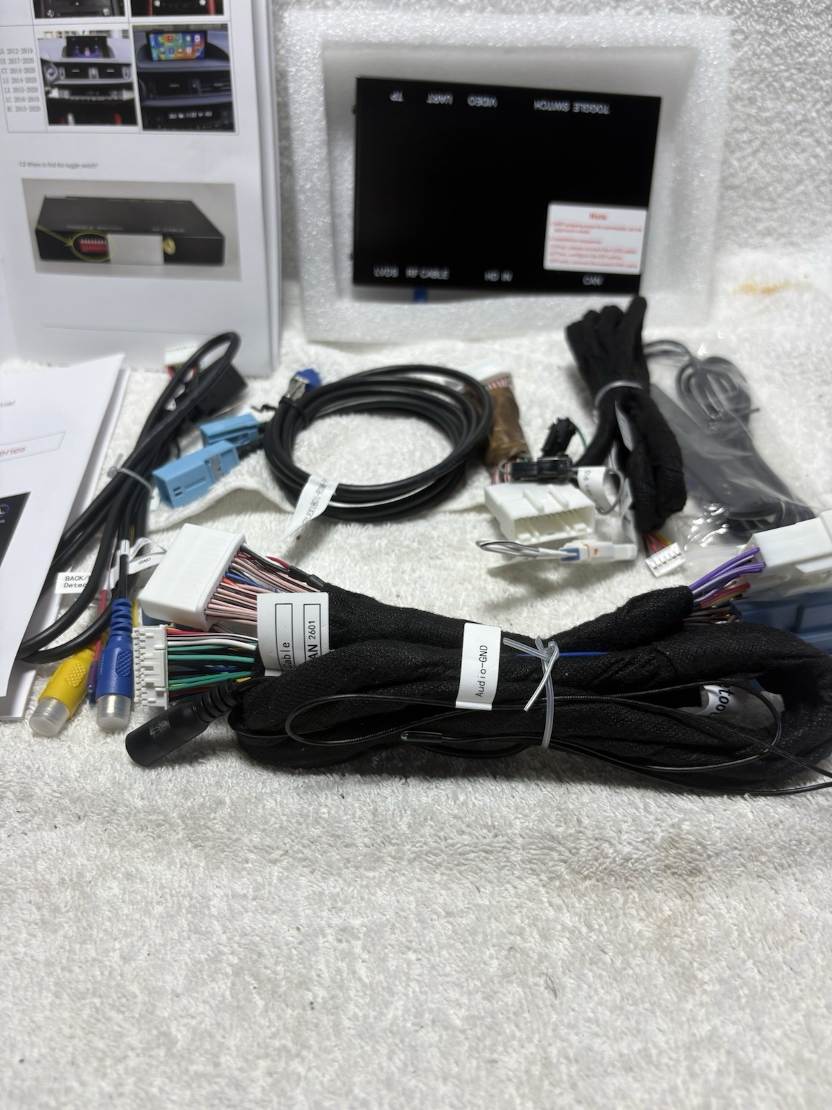 For Lexus IS NX ES RX GS UX CT LX LC RC 2014-2020 Wireless Carplay Andriod Auto