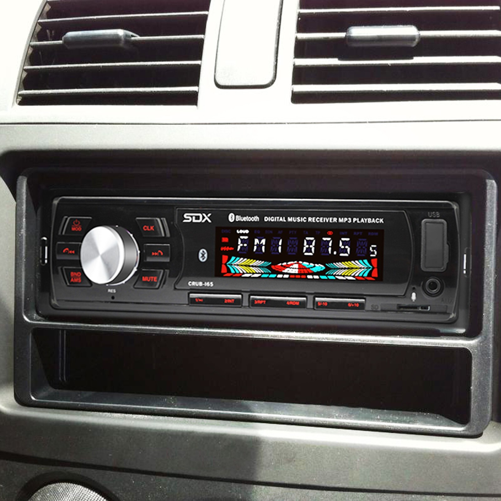 SDX Audio Digital Radio Receiver and Music Player with 6.5” 300W Speaker Combo