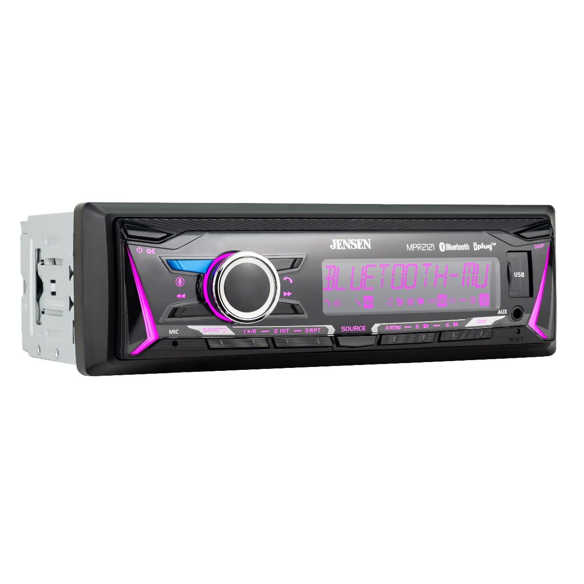 Jensen MPR2121 Mechless Receiver with Bluetooth and RGB Custom Colors – MPR2121
