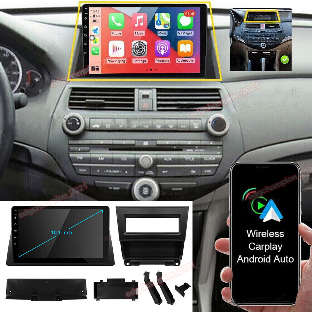 For HONDA ACCORD 2008-2013 Android Auto Apple Carplay Car Stereo GPS Navi Radio