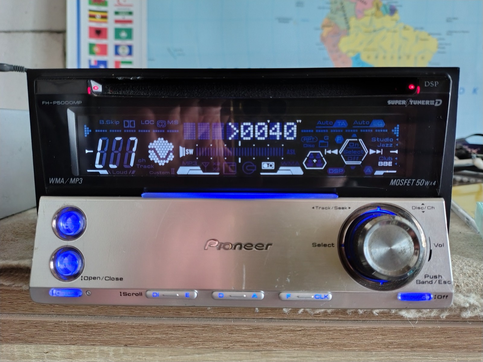 Pioneer FH-P5000MP Car Stereo CD/Cassete Player In Dash Receiver Fully Working