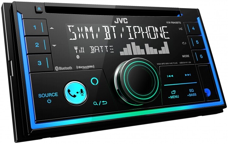 JVC KW-R940BTS 2-Din In-Dash Car Stereo CD Player w/Bluetooth/USB/iPhone/Sirius