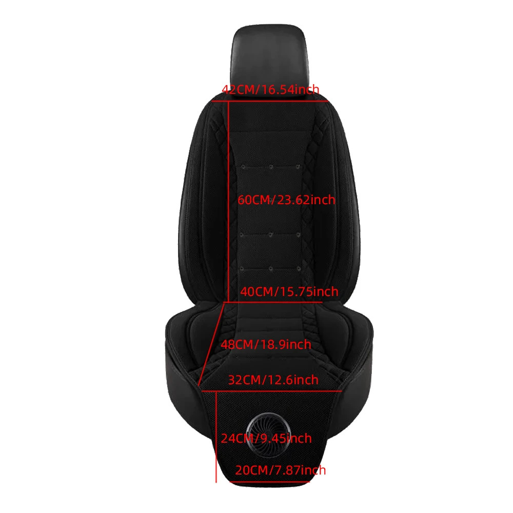 Universal Car Summer Cool Air Seat Cushion 12V/24V USB Charging Breathable Car S