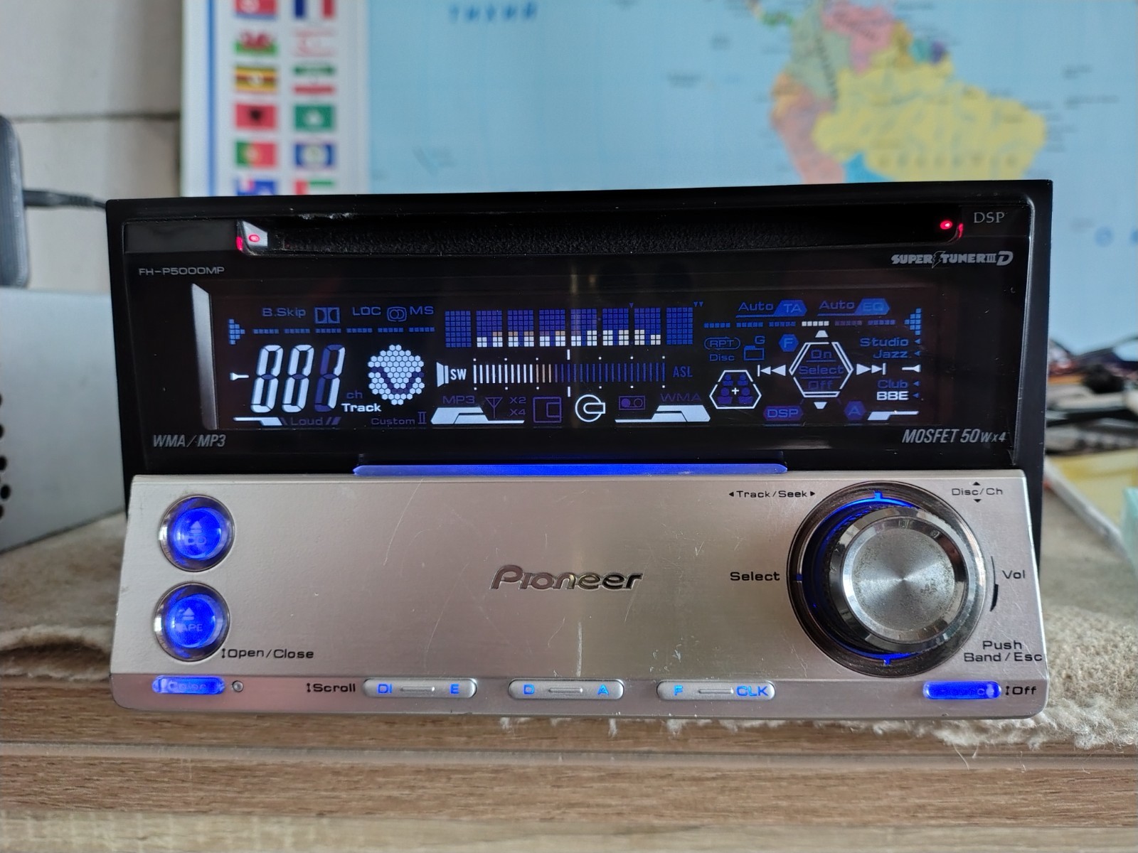 Pioneer FH-P5000MP Car Stereo CD/Cassete Player In Dash Receiver Fully Working