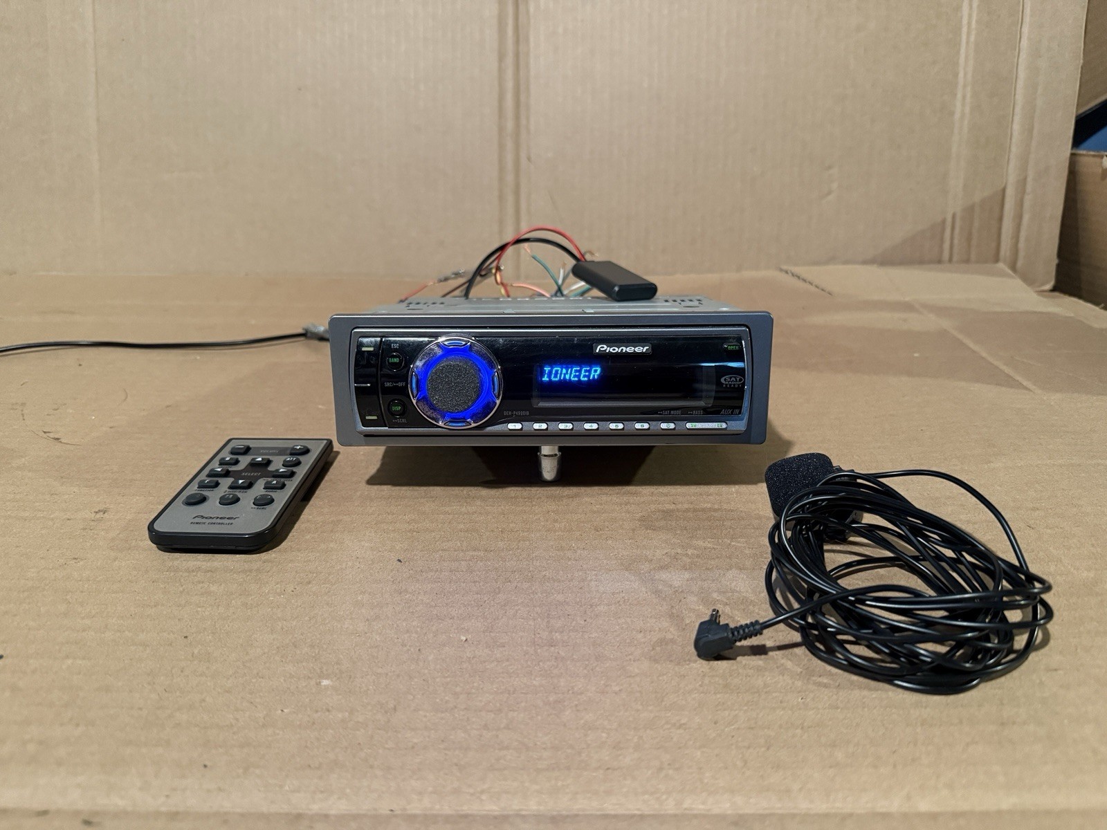 Pioneer DEH-P4900IB Bluetooth CD MP3 Car Stereo Receiver w/ Remote – Tested