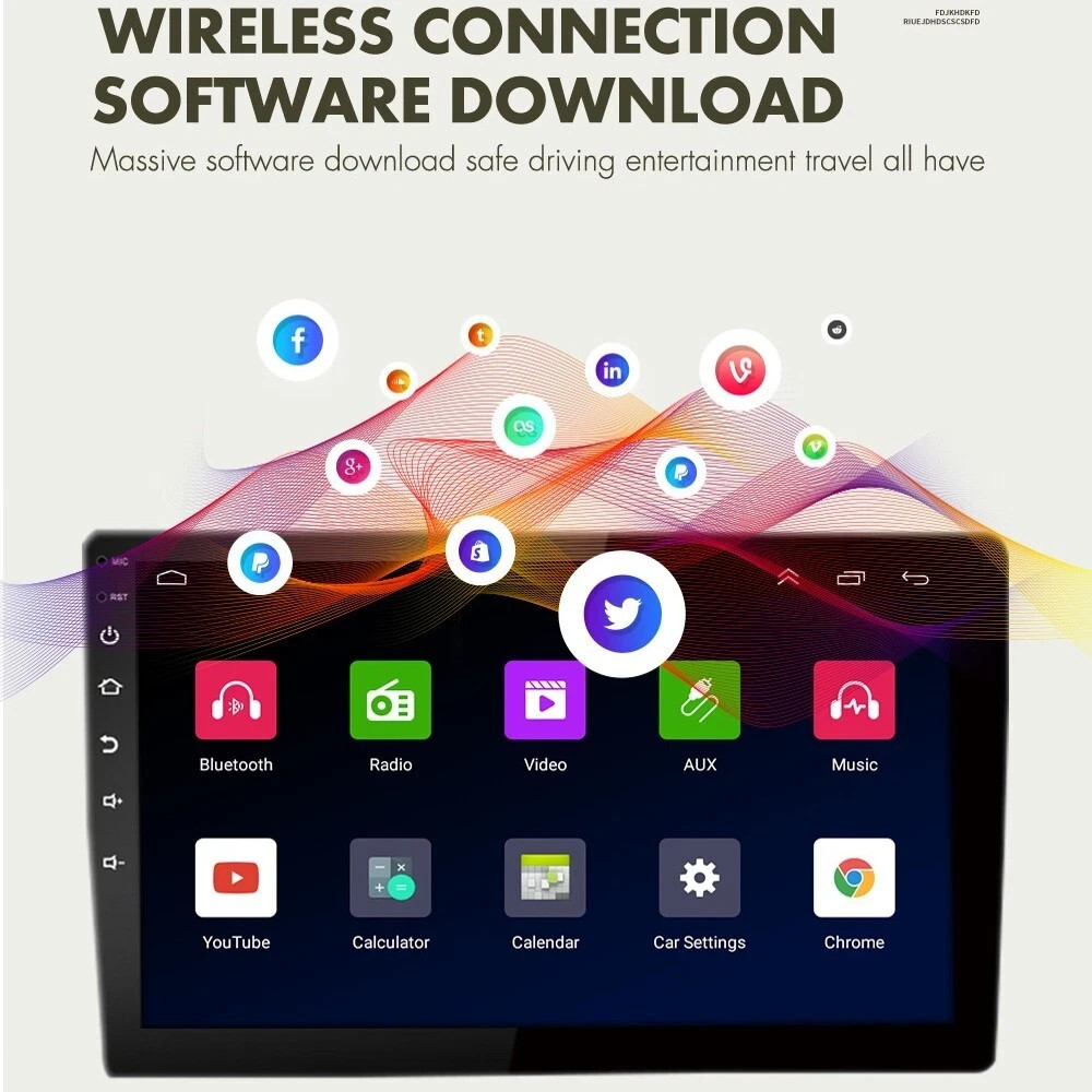 9″ Car Stereo Wireless CarPlay Android Auto GPS WiFi Touch Screen  2GB+64 GB