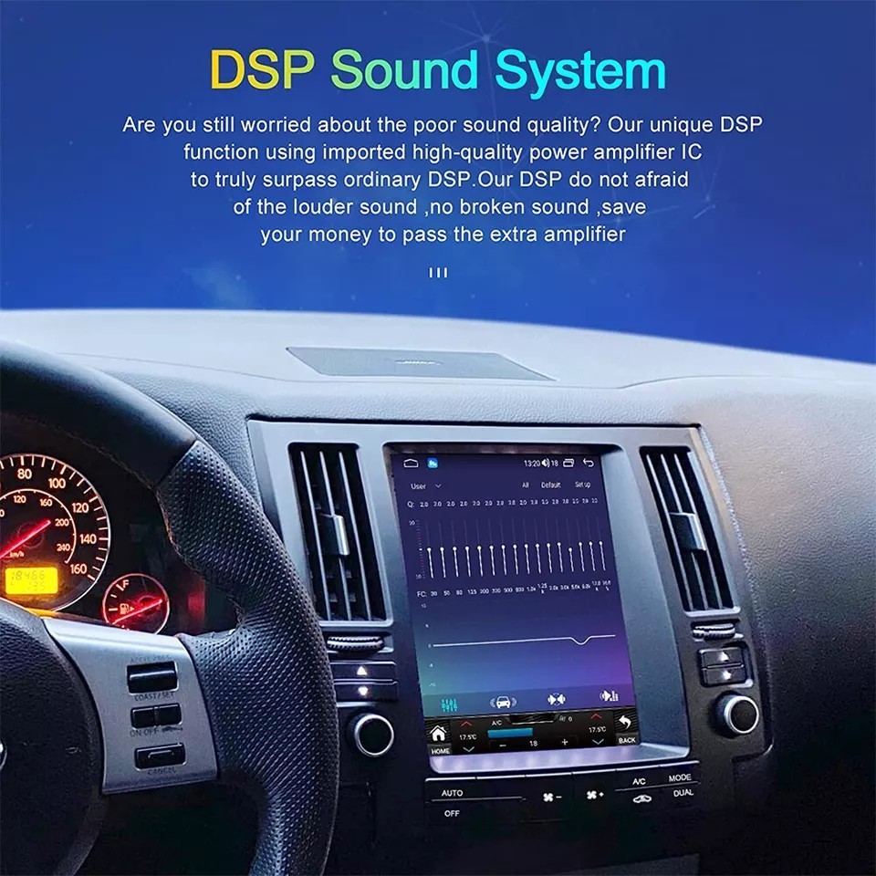 9.7″ For Infiniti FX35 FX45 2003-2006 Android CarPlay GPS 32GB Car Stereo