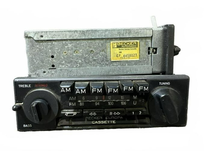 1 – Vintage Becker Europa Cassette Car Radio model 599 AM FM for Mercedes Benz
