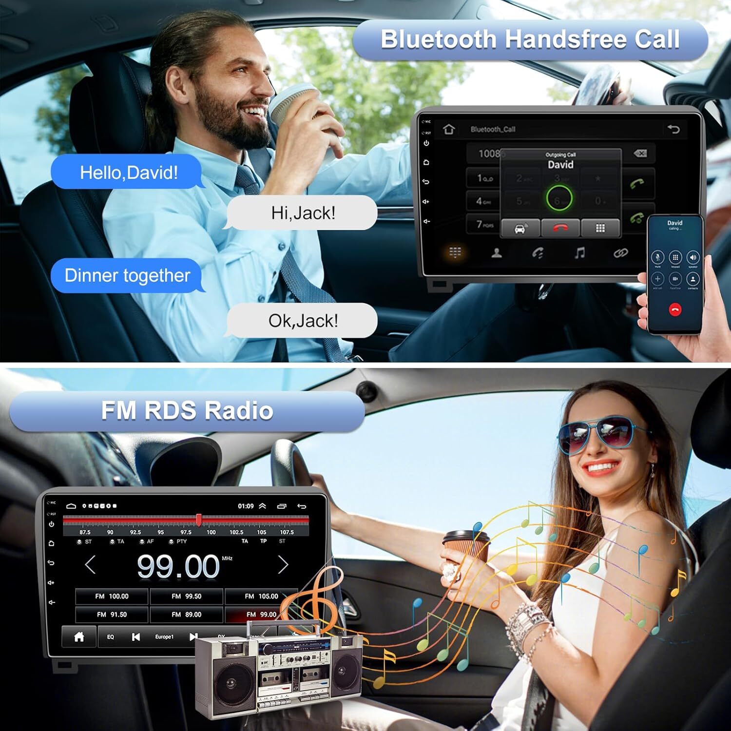 For Toyota Tundra 2007-2013 Sequoia 2008-2019 Android 12 Car BT Stereo GPS Radio