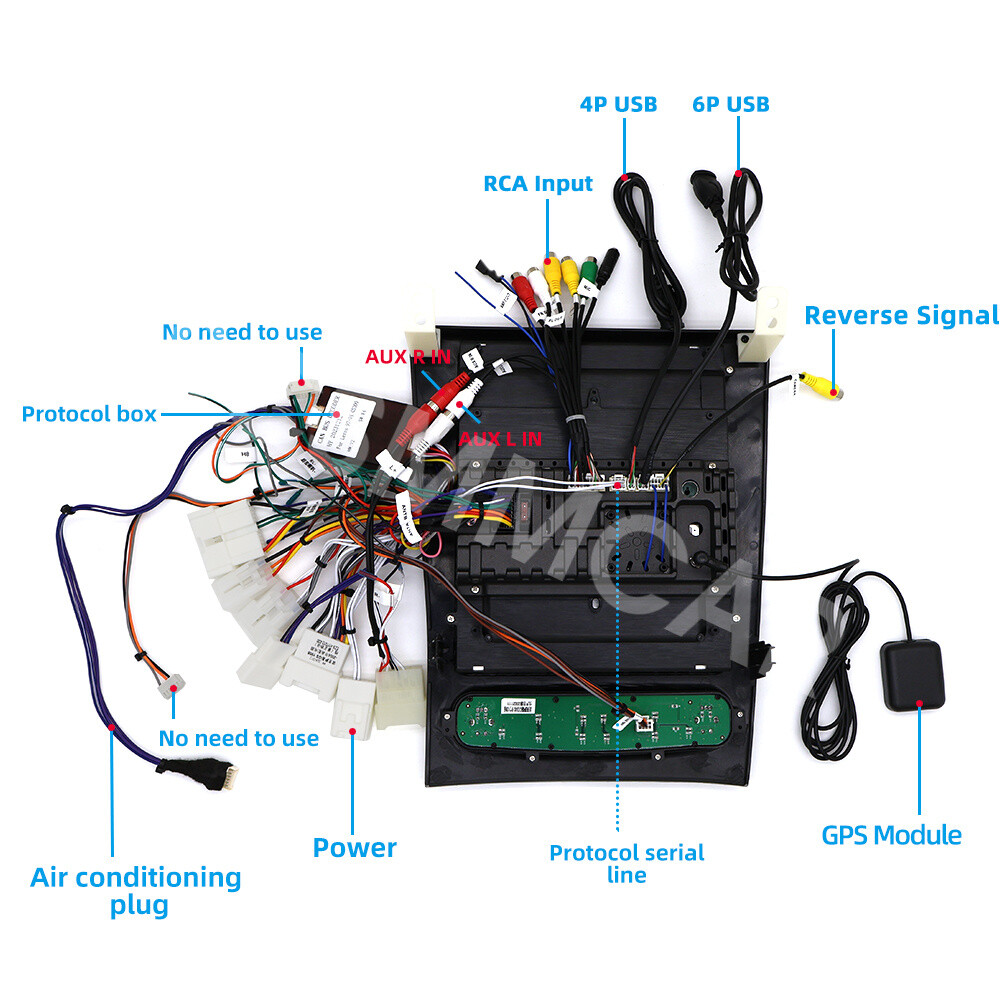 Car Multimedia Player WIFI For Carplay 4+32G W/Cam Fit For Lexus GS300 1998-2005