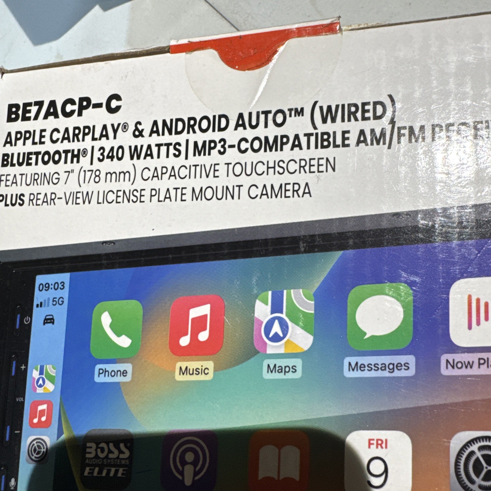 Boss Audio 7″Car Stereo w/ Apple CarPlay & Android Auto, BE7ACP-C NO EXTRAS