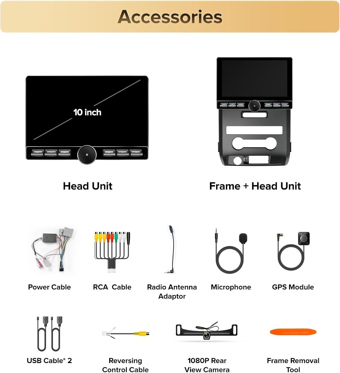 Car Stereo for Ford F150 2009-14, CarPlay & Android, w/ Knob – READ FOR MODELS