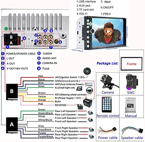 Radio Con Pantalla Para Carro Auto Con Navegacion Gps Bluetooth Camara Reversa: