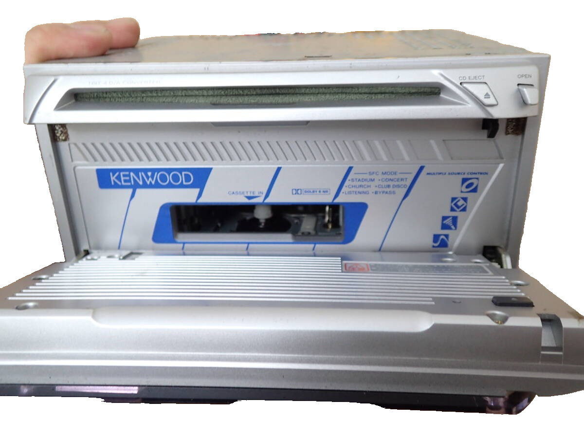 KENWOOD DPX-4100 2DIN CD Cassette Player Deck with Toyota Daihatsu Harness JDM