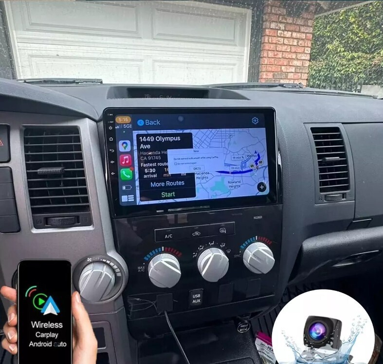 10.1” Car Radio Wireless Android CarPlay 4+32GB For 07-13 Toyota Sequoia Tundra