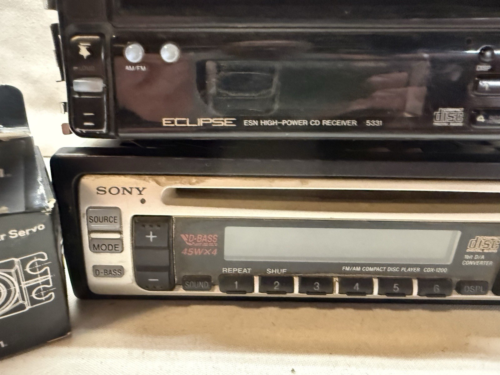 Car Audio Compact Disc Player Lot: Sony CDX-1200 & Eclipse 5331 – Parts /Repair