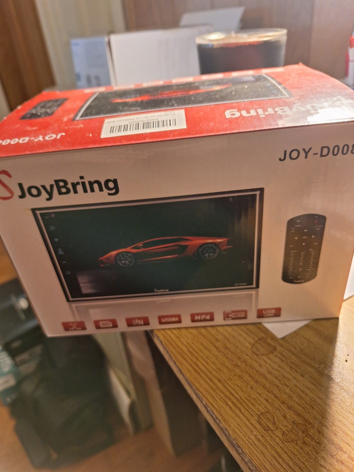 JoyBring JOY-W008 Black Stereo 7″ HD In-Car Video Player with Hardware open bo