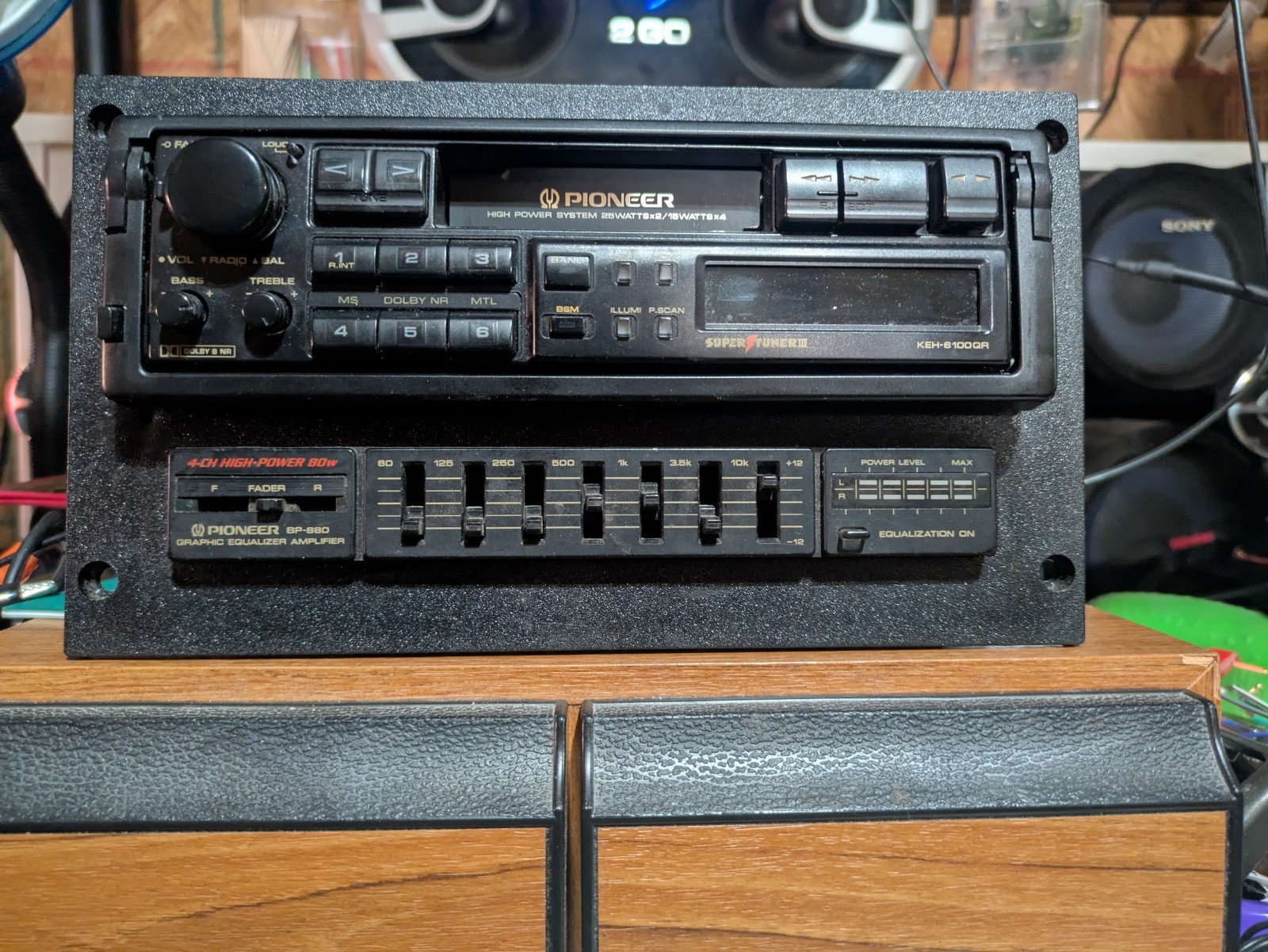 Rare VTG SALEEN Mustang PIONEER KEH Cassette Car Stereo BP 880 Audio Equalizer
