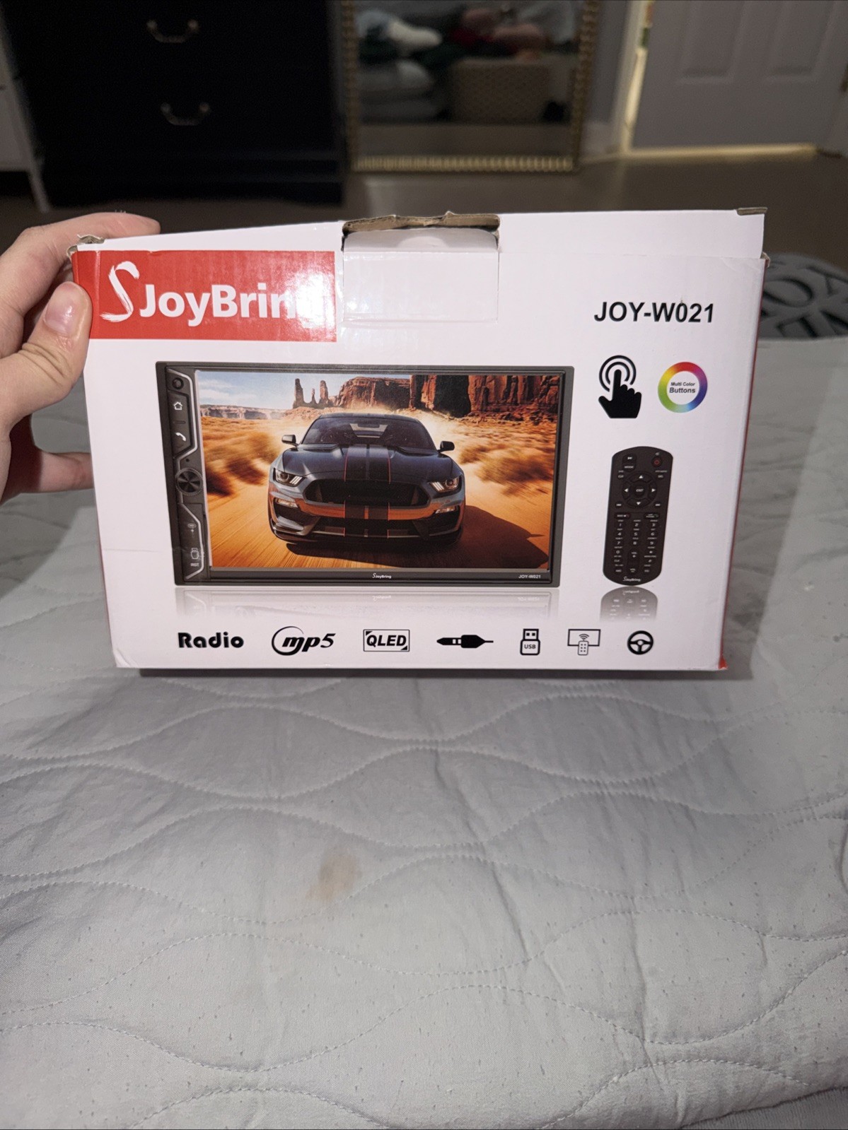 Double Din Car Stereo w/ Apple CarPlay and Android Auto 7 Inch Touchscreen New