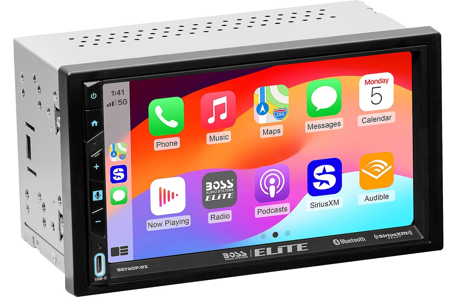 BOSS BE7ACP.WX Car Stereo 2-Din Wireless Apple CarPlay Android Auto 7″ SiriusXM