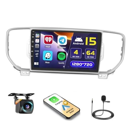[4G+64G] Android 15 Car Radio Stereo for Kia Sportage KX5 2016 2017 2018, 9