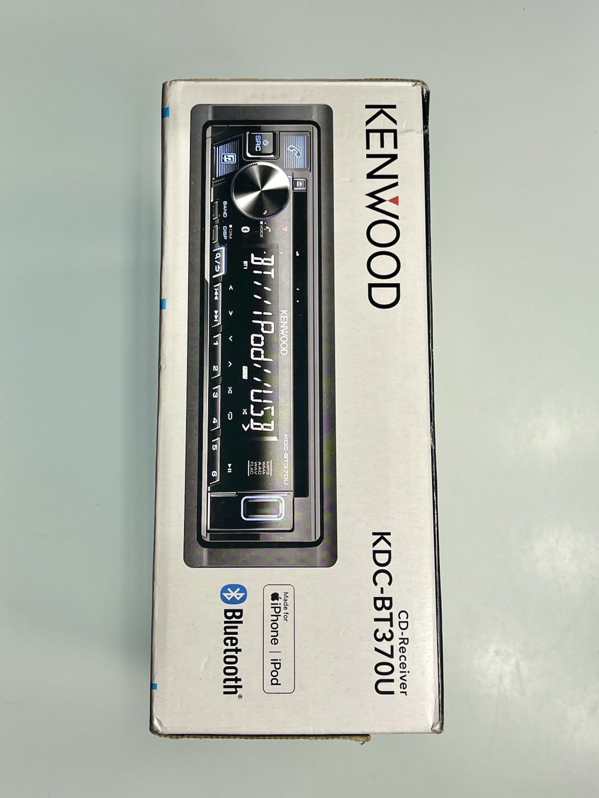 Kenwood KDC-BT370U Bluetooth Car CD Player Android iPhone AM FM MP3 USB Aux