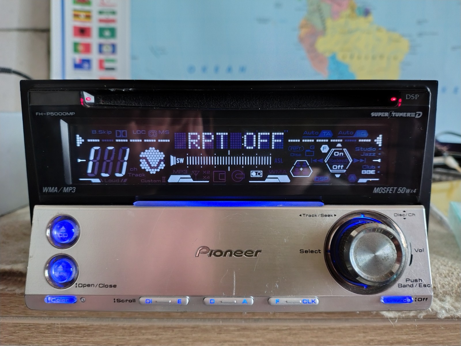 Pioneer FH-P5000MP Car Stereo CD/Cassete Player In Dash Receiver Fully Working