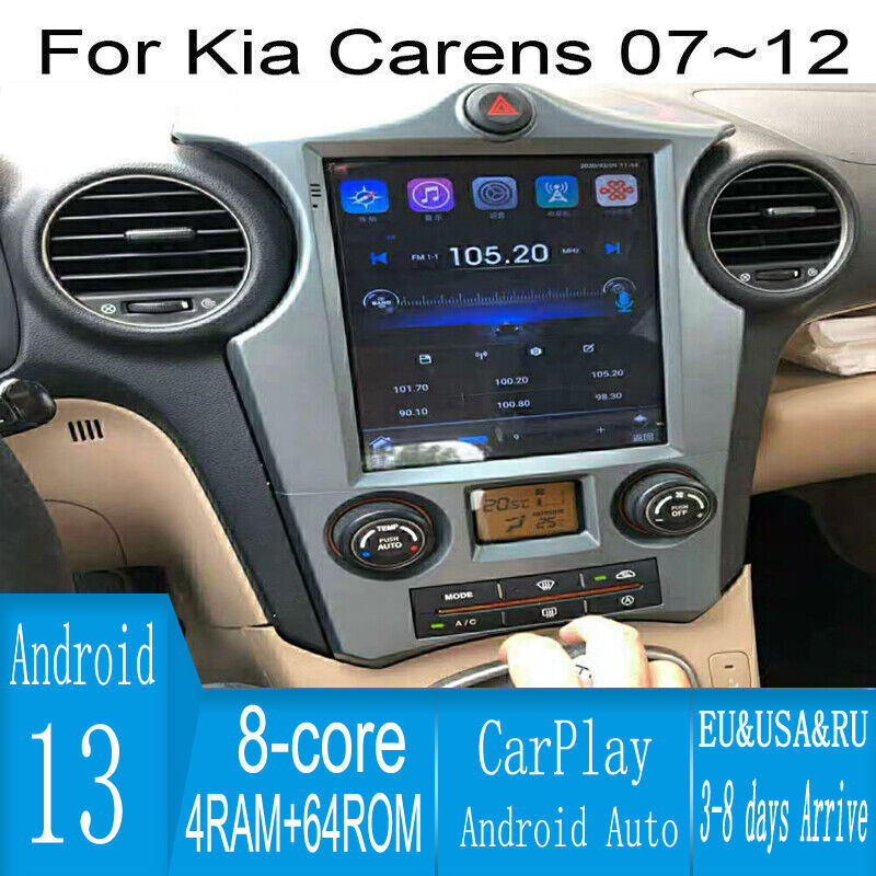 9.7″ Android Navigation Car Gps Stereo Tesla Style For Kia Carens 2007~2012