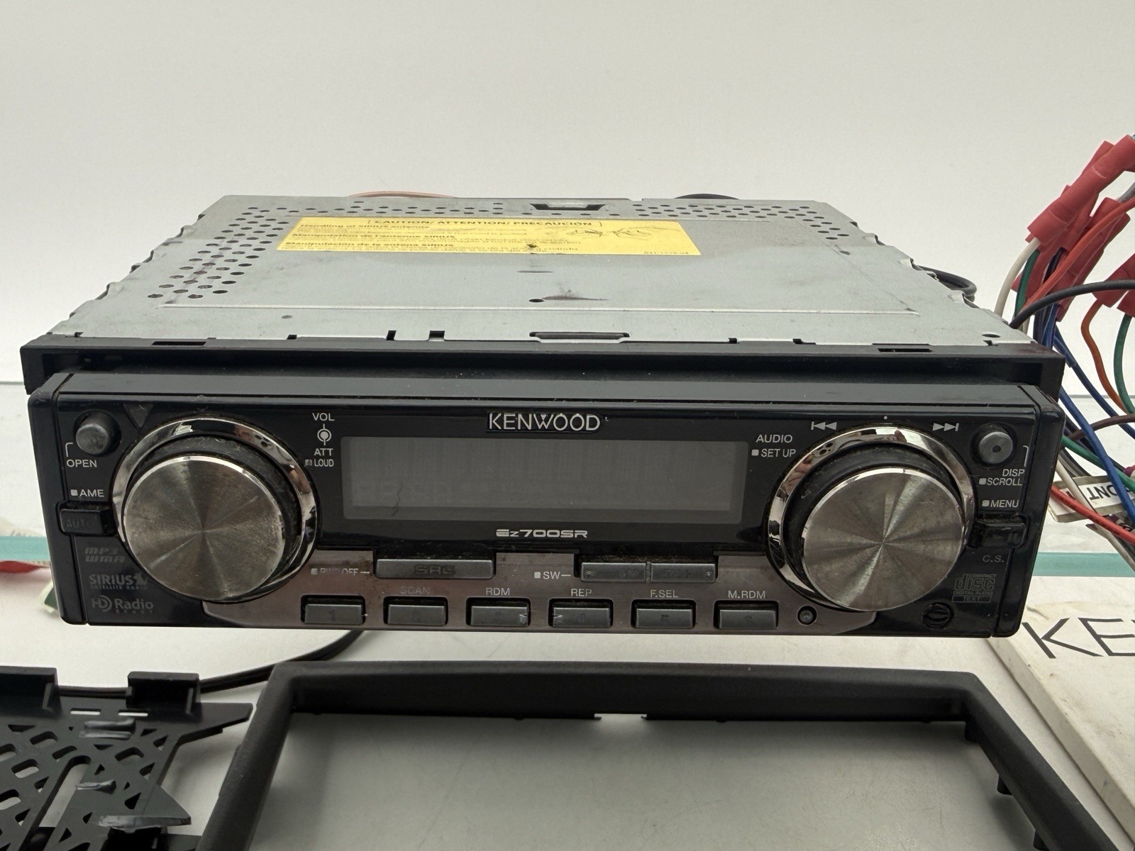 Kenwood CD receiver WORKS! iPhone, Sirius XM Compatible With Extras Harness Incl