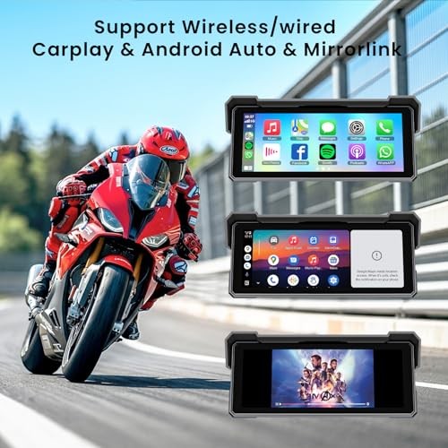 8.1 Inch Motorcycle Carplay GPS Navigation System with A-pple 8 Inch Screen