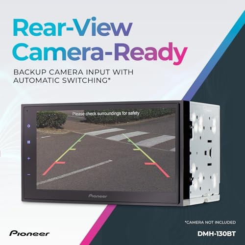 DMH-130BT 6.8″ Resistive Touchscreen, Double Din – Bluetooth, Backup Camera,