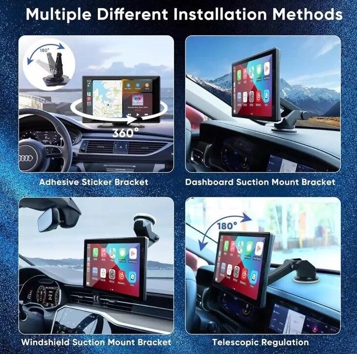 Car Multimedia Player T86DVR 9.3″ Smart Player Apple Car Play Android Audio DVR