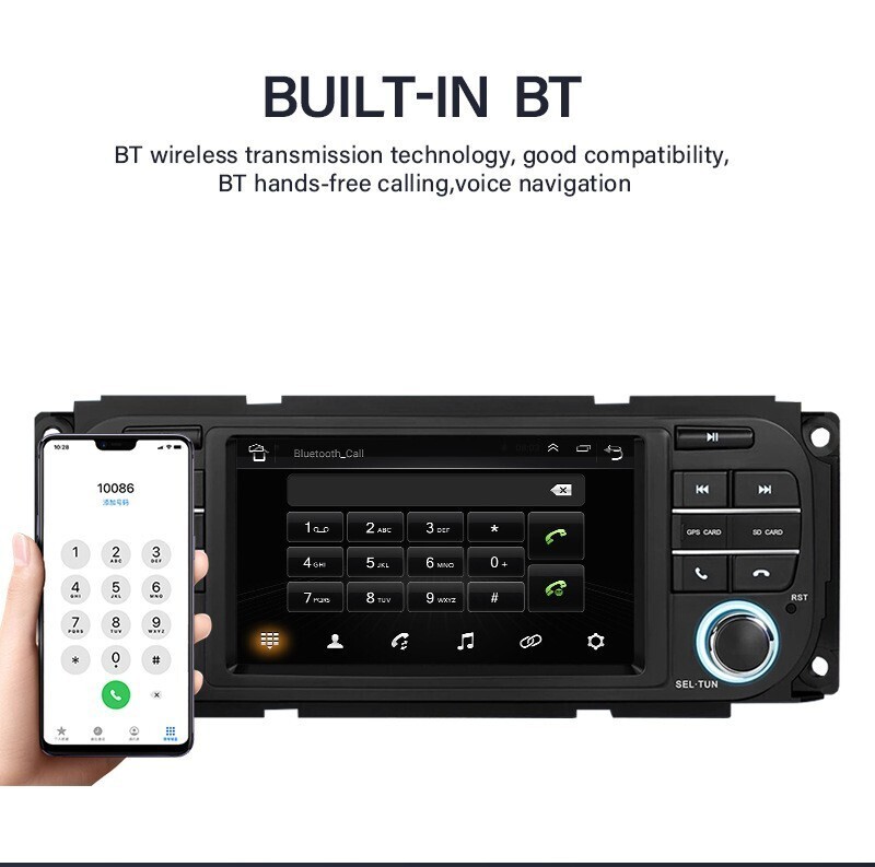 7” Car Stereo Radio Auto Android Carplay 2+32GB For Dodge RAM Jeep Chrysler 300
