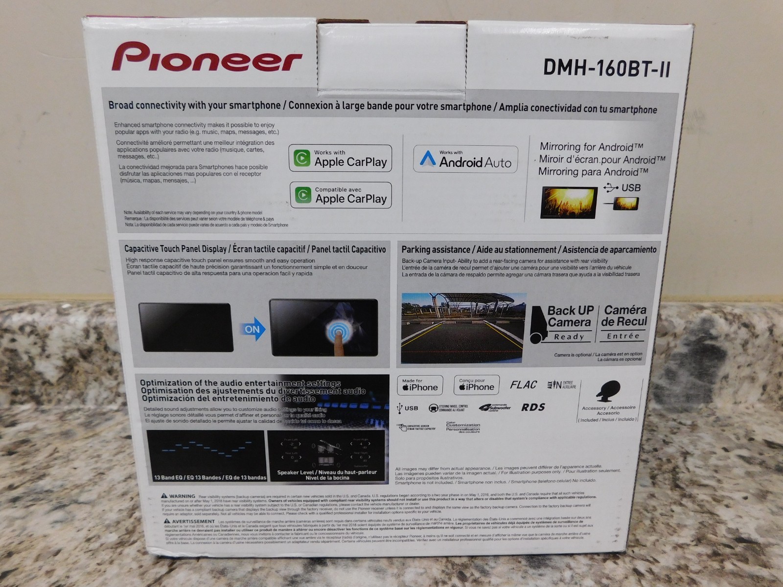PIONEER DMH-160BT-II RDS Digital Media AV Receiver 9″ Black (BRAND NEW)