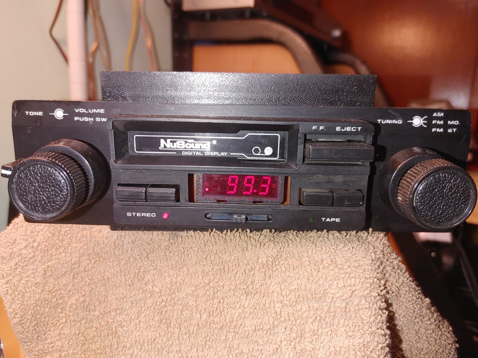 Old School 70s NuSound Car Stereo JCS720 Cassette Audio Deck Vintage Radio Clean