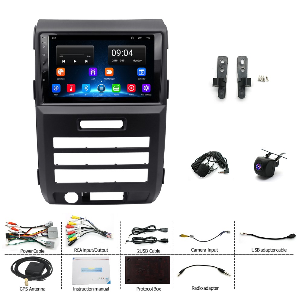 9″ For Ford F150 2009-2014 Android 13 Apple Carplay Car Stereo Radio GPS FM Navi