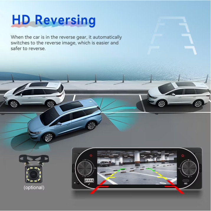 Estereo De Pantalla con Bluetooth Para Coche Carro Auto MP3 Player WMA/WAV/APE/F