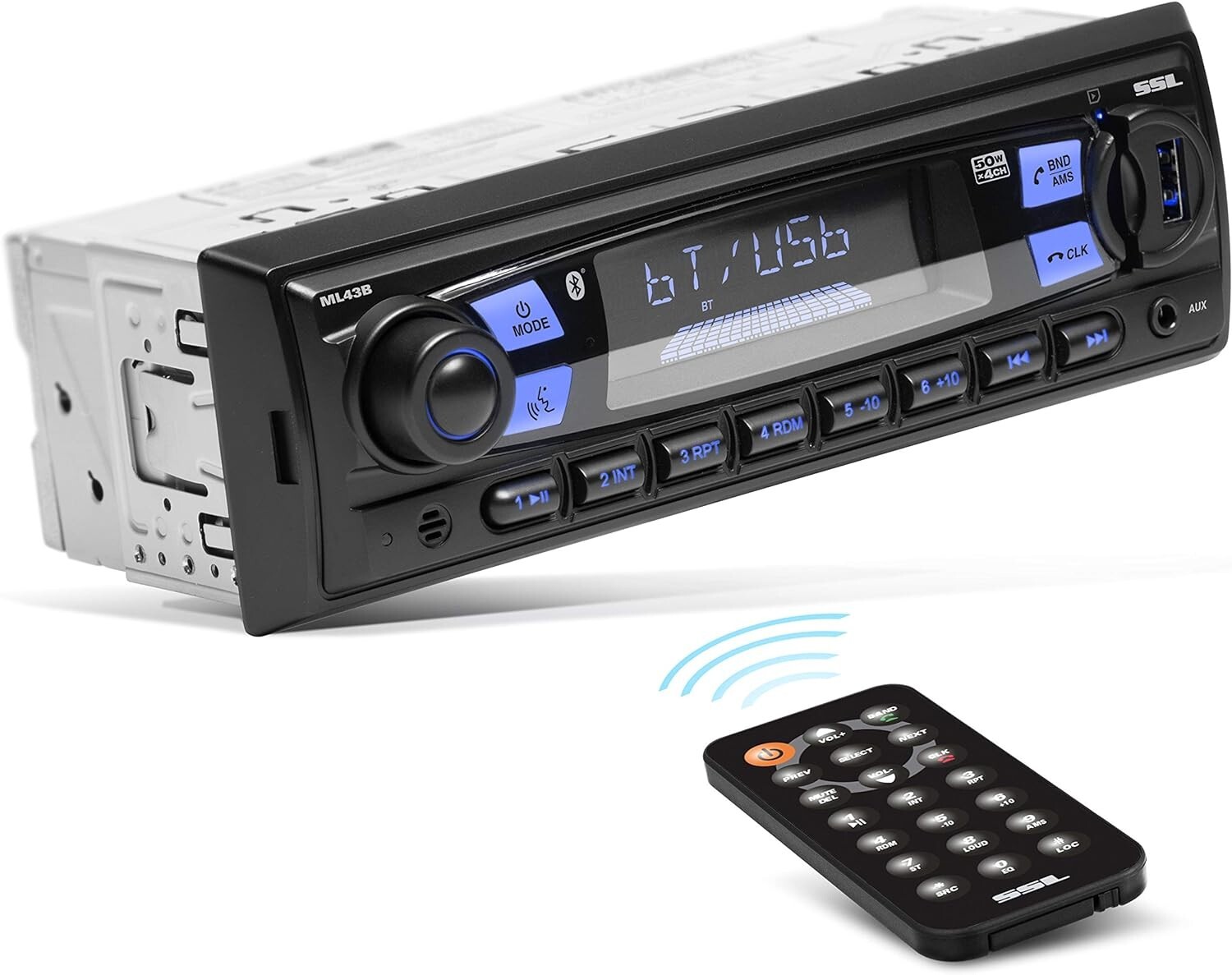 SSL Single DIN Bluetooth Car Stereo AM/FM Radio Receiver for 1998-2002 Chevy S10